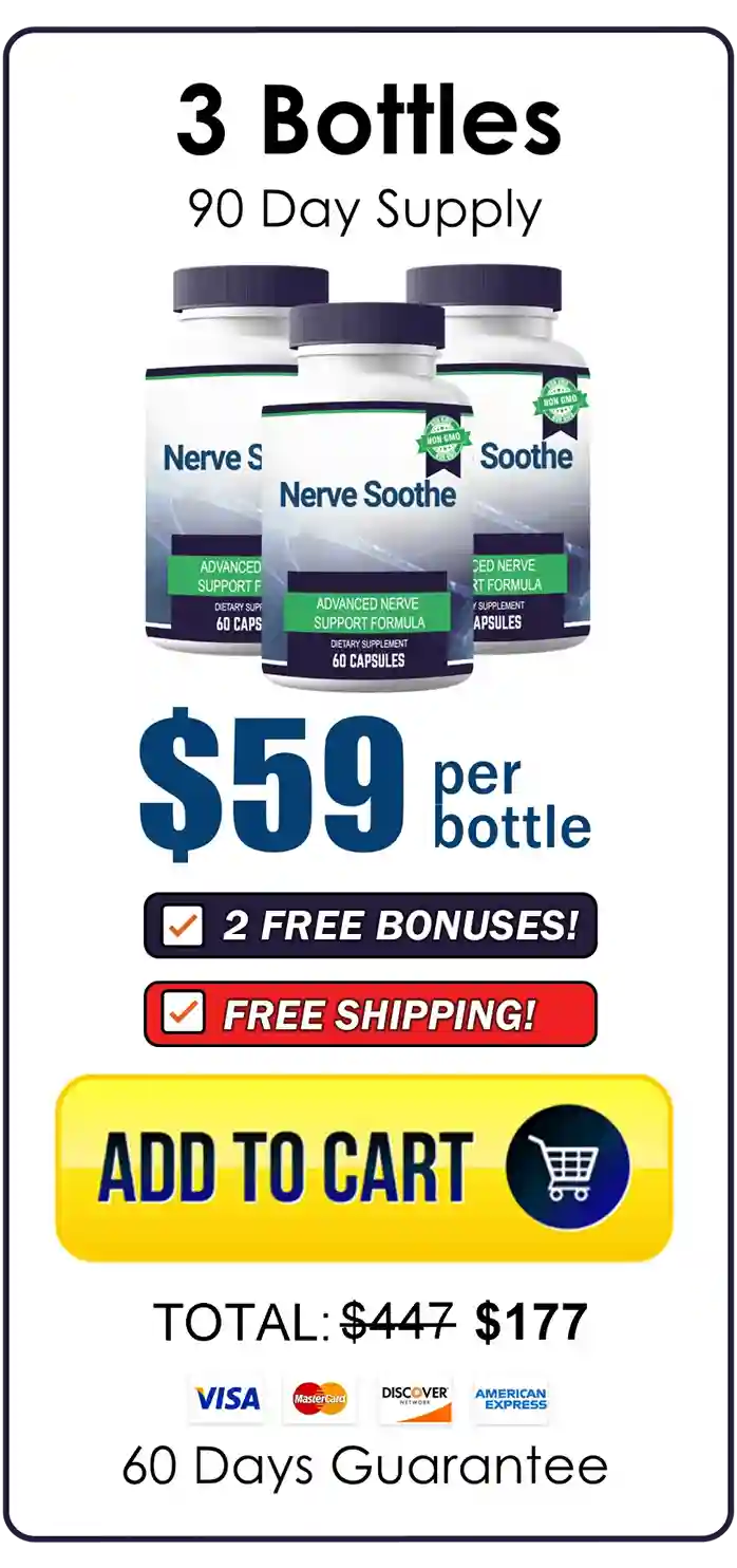 Nerve Soothe 3 bottle pricing