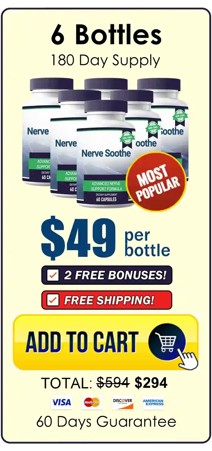 Nerve Soothe 6 bottle pricing